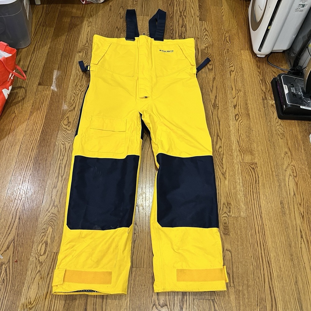 West Marine Explorer Bib 2XL Boating Overall Pants Foul Weather Gear Waterproof
